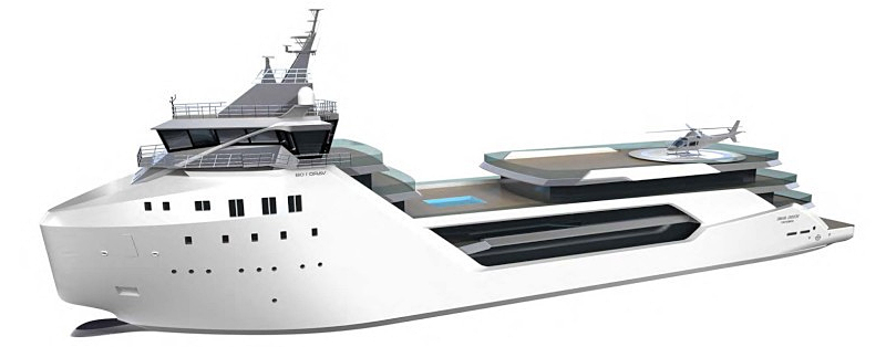 Illustration for article titled How to Turn a Supply Ship Into a $62 Million Luxury Yacht